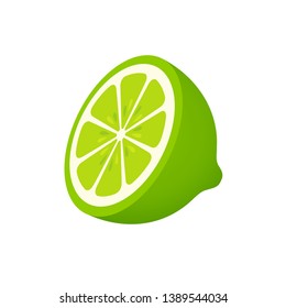cut half of Lemon, fruit pattern vector illustration sketch isolated on white background