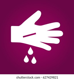 cut hand icon.