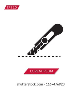 cut here vector icon symbol