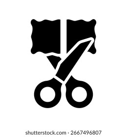 Recortar Ilustração de Vetor de Glifos de Ícones