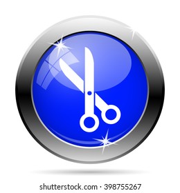 Cut icon. Internet button on white background. EPS10 vector
