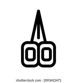 cut icon or logo isolated sign symbol vector illustration - high quality black style vector icons

