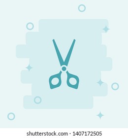 Cut Icon. Simple icon, blue colored icon illustration.