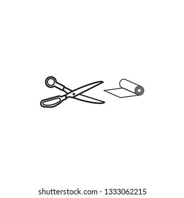 cut icon vector