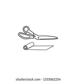 cut icon vector