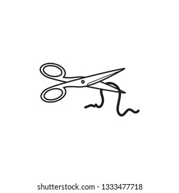 cut icon vector