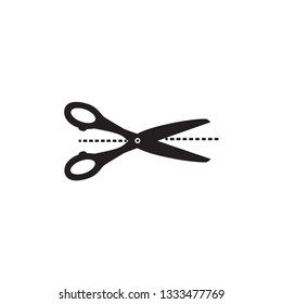 cut icon vector