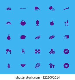 cut icon. cut vector icons set spatula, kiwi, bottle glass and saw
