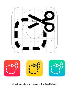 Cut icon. Vector illustration.