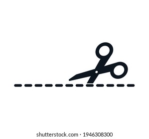 Cut Icon Vector Logo Design Template Stock Vector (Royalty Free ...