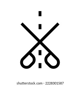 Ilustración de diseño de símbolo de vectores de iconos de corte