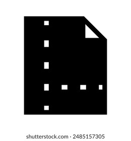 Abbildung des Symboldesigns für die Vektorgrafik des Schnittsymbols