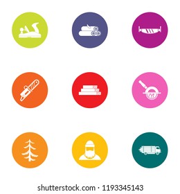 Cut icons set. Flat set of 9 cut vector icons for web isolated on white background