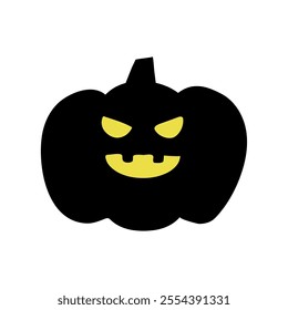 cut illustration of jack-o-lantern silhouette