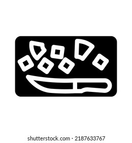 vector de icono de picor de piña de cuchillo cortado. signo de piña de cuchillo cortado. ilustración de símbolo aislado