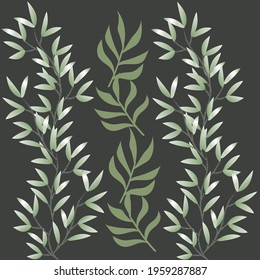 cut leaf for black background