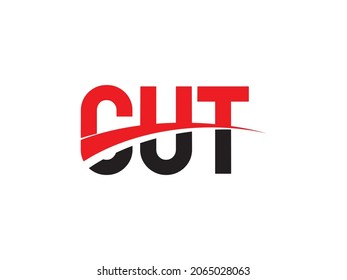 CUT Letter Initial Logo Design Vector Illustration