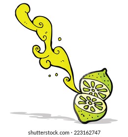 Cut Lime Cartoon