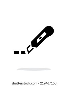 Cut line icon on white background. Vector illustration.