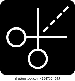 Cut Modern Black Icon Design