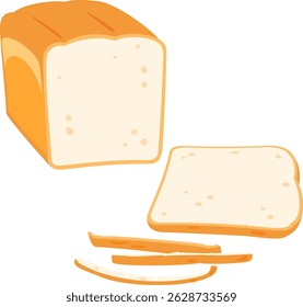 Corte a crosta de pão e um pão