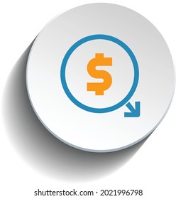 Cut Operational Costs icon vector design