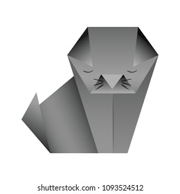 cut origami paper icon