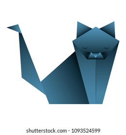 cut origami paper icon