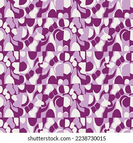 CUT OUT FLORAL SEAMLESS PATTERN IN EDITABLE VECTOR FILE