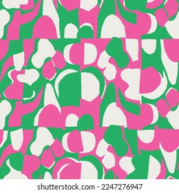 CUT OUT FLORAL SEAMLESS PATTERN IN EDITABLE VECTOR FILE