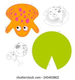 Cut out frog on lily pad kit