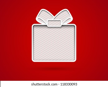 Cut out gift box card