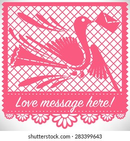 Cut Out Paper - Bird Message