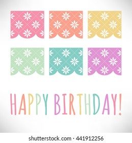 Cut Out Paper - Paper Chain Birthday Composition