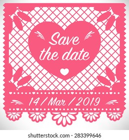 Cut Out Paper - Save The Date