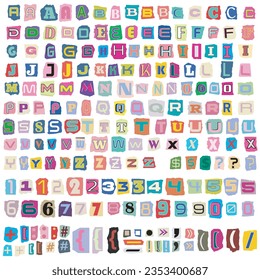Alphabet Sticker Vector Art, Icons, and Graphics for Free Download