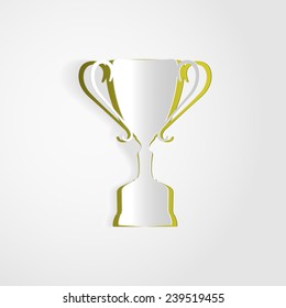 Cut out the shape of the paper cup.