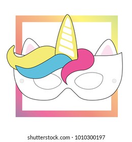 unicorn mask images stock photos vectors shutterstock