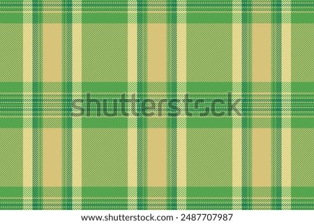 Cut out vector seamless plaid, effect tartan background check. Tailor pattern textile texture fabric in yellow and green colors palette.