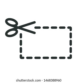 cut packaging - minimal line web icon. simple vector illustration. concept for infographic, website or app.