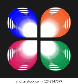 Cut paper 3D colorful waves abstract background.Vector design layout for business presentations, flyers, posters.