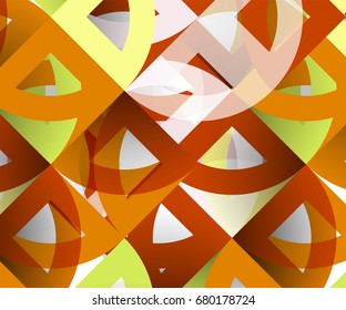 Cut paper circles, mosaic mix geometric pattern design. Business or technology presentation template, brochure or flyer layout, or geometric web banner