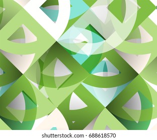 Cut paper circles, mosaic mix geometric pattern design. Business or technology presentation template, brochure or flyer layout, or geometric web banner