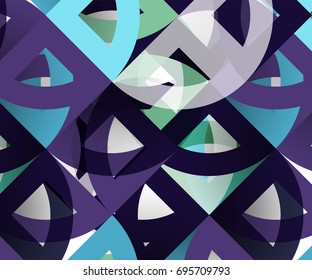 Cut paper circles, mosaic mix geometric pattern design. Business or technology presentation template, brochure or flyer layout, or geometric web banner