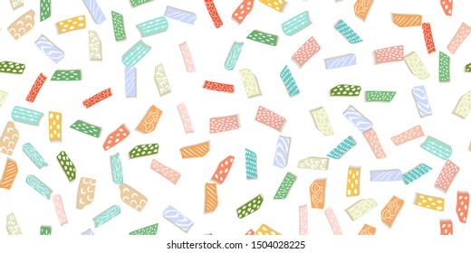 Cut paper craft pattern in origami style. Fashion and style. Can use any purpose summer poster. Paper cutout vector illustration. Fabric texture. Gift paper. 3d vector. Design element.