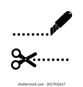 cut paper icon on white background