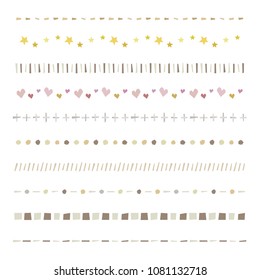 cut paper style decorative borders