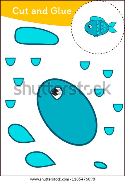 Cut and Paste Worksheet: Fish