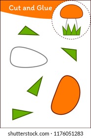 Cut and Paste Worksheet: Mushroom
