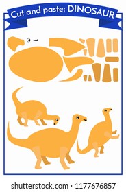 Cut and paste.Three dinosaurs from one set of elements